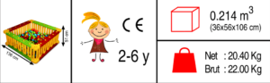 square-ball-pit-two-pitayakids Square Ball Pit Dimension