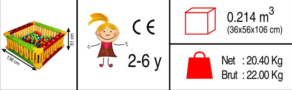 square-ball-pit-two-pitayakids Square Ball Pit Dimension