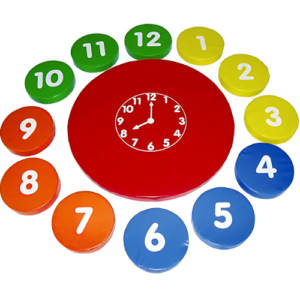 Educational Clock Cushion Set