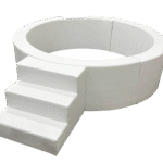 Elegant Round Ball Pit (White) – 1.8×1.8 meter / 6x6ft- Minimalist & Large Sensory Play Area