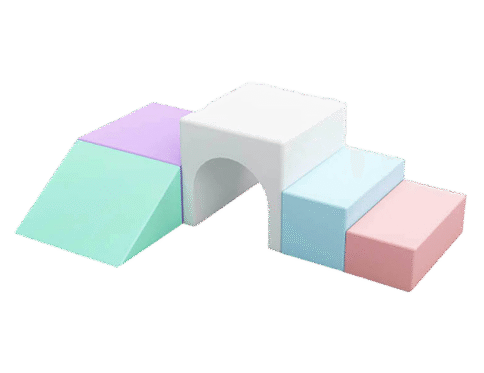 5-Piece Soft Play Set: Modular Climb & Crawl Activity Course