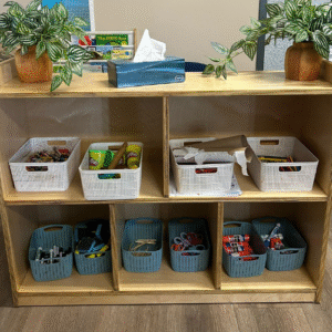 Montessori Preschool Five Section Shelves